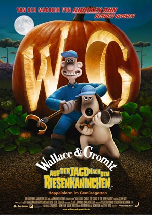 Filmposter von Wallace and Gromit auf der Jagd nach dem Riesenkaninchen