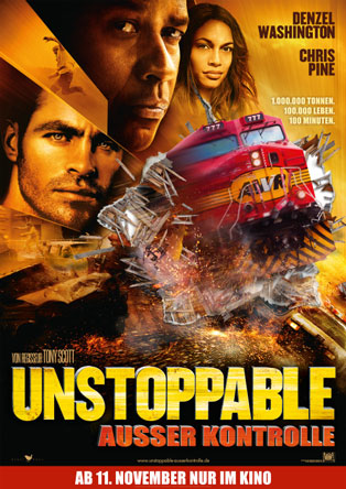 Unstoppable - Au�er Kontrolle (von Ridley Scott mit Chris Pine und Denzel Washington)