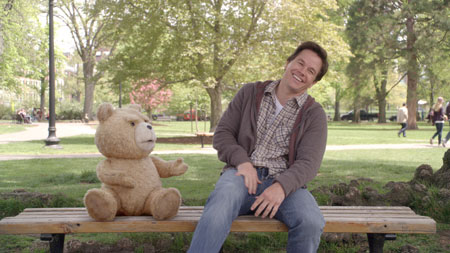 Ted (mit Mark Wahlberg und Mila Kunis)