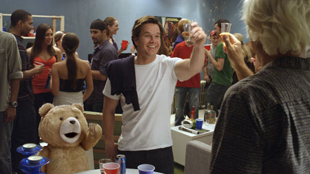 Ted (mit Mark Wahlberg und Mila Kunis)