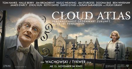 Cloud Atlas (mit Tom Hanks, Halle Berry, Ben Wishaw, Doona Bae und Jim Broadbent)