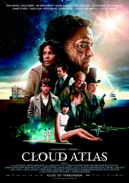 Cloud Atlas (mit Tom Hanks, Halle Berry, Ben Wishaw, Doona Bae und Jim Broadbent)