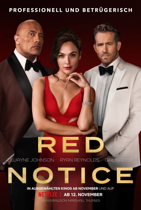 Red Notice (mit Ryan Reynolds, Gal Gadot und Dwayne Johnson)