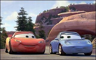 Lightning McQueen & Porsche-Lady Sally