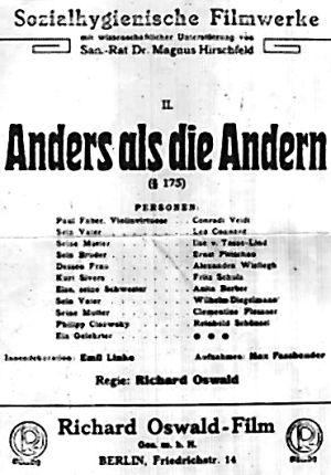 Anders als die Andern Anders als die Andern