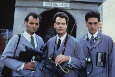 Ghostbusters mit Bill Murray, Dan Aykroyd, Sigourney Weaver, Harold Ramis und Rick Moranis