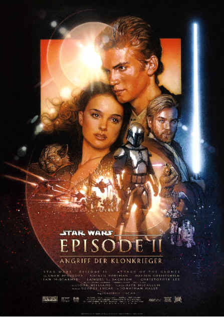 tar Wars: Episode 2 - Angriff der Klonkrieger mit Ewan McGregor, Natalie Portman und Hayde