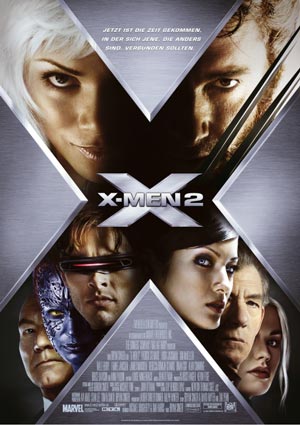X-Men 2 mit Hugh Jackman, Patrick Stewart, Halle Berry und Ian McKellen