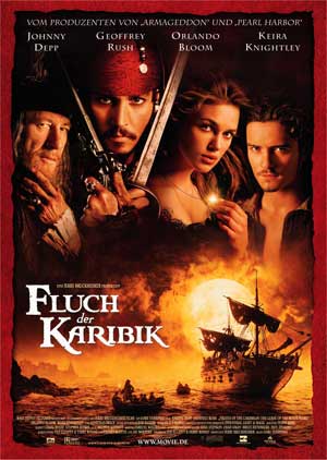 Fluch der Karibik mit Johnny Depp, Orlando Bloom und Keira Knightley