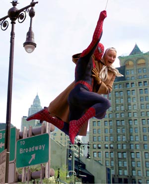 Spider-Man 2 mit Tobey Maguire, Kisten Dunst und Alfred Molina