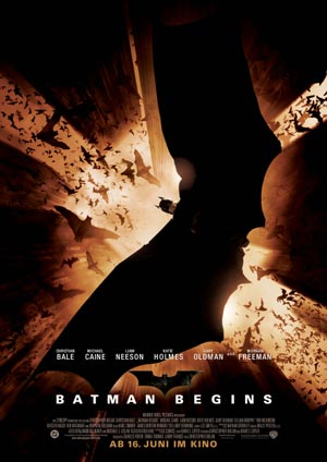 Batman Begins mit Christian Bale, Liam Neeson und Cilian Murphy