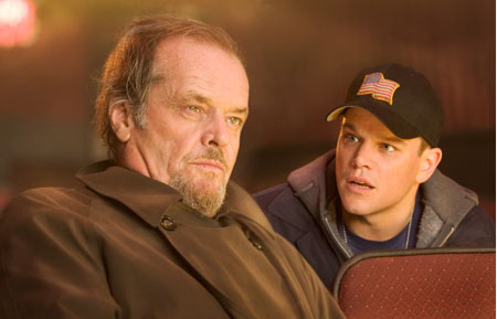 Jack Nicholson und Matt Damon in The Departed