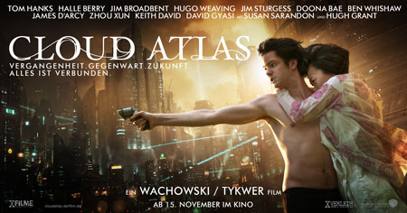Cloud Atlas (mit Tom Hanks, Halle Berry, Ben Wishaw, Doona Bae und Jim Broadbent)