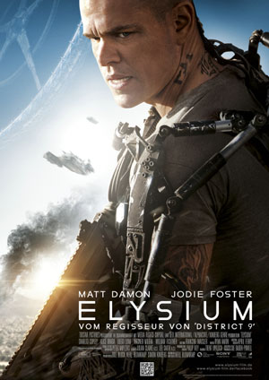 Elysium (mit Matt Damon, Jodie Foster und Sharlto Copley)