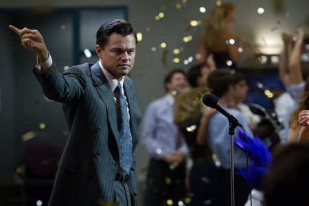 Leonardo DiCaprio in The Wolf of Wall Street