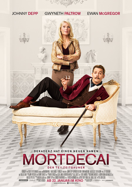 Mortdecai (mit Johnny Depp, Gwyneth Paltrow und Paul Bettany)