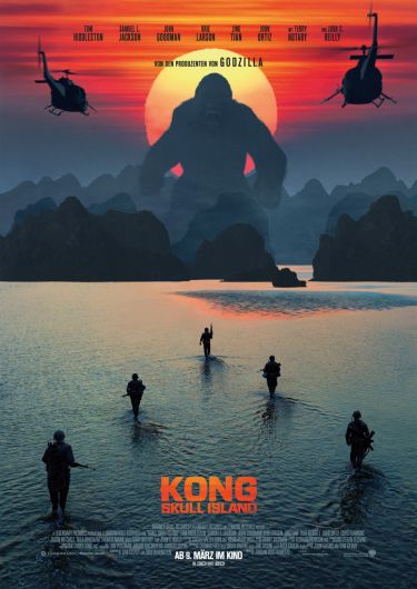 Kong: Skull Island (mit John Goodman, Tom Hiddleston, Samuel L.Jackson und John C.Reilly)