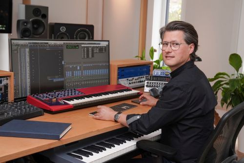 Frank Schreiber in seinem Studio